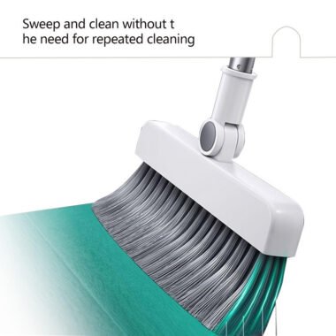 3-in-1 Foldable Rotating Broom Set with Steel Bristles for Home Cleaning - Image 3