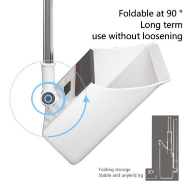 3-in-1 Foldable Rotating Broom Set with Steel Bristles for Home Cleaning - Image 5