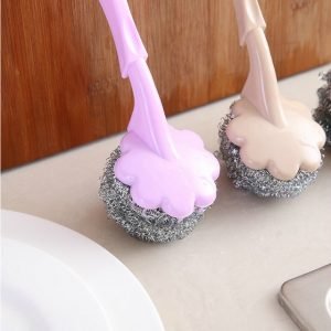 Plum shape steel ball dishwashing brush - Image 2