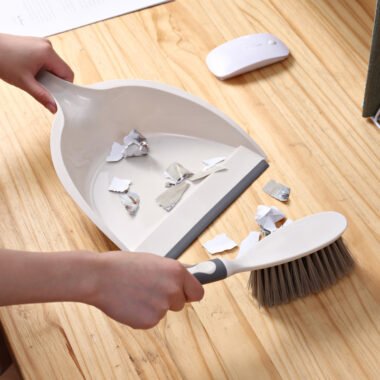 Mini House Clean Brooms Set – Soft Bristle Desktop Cleaning Brush and Dustpan Kit - Image 6