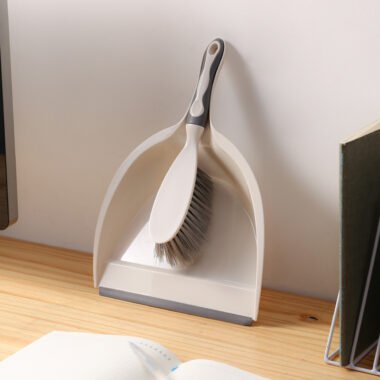 Mini House Clean Brooms Set – Soft Bristle Desktop Cleaning Brush and Dustpan Kit