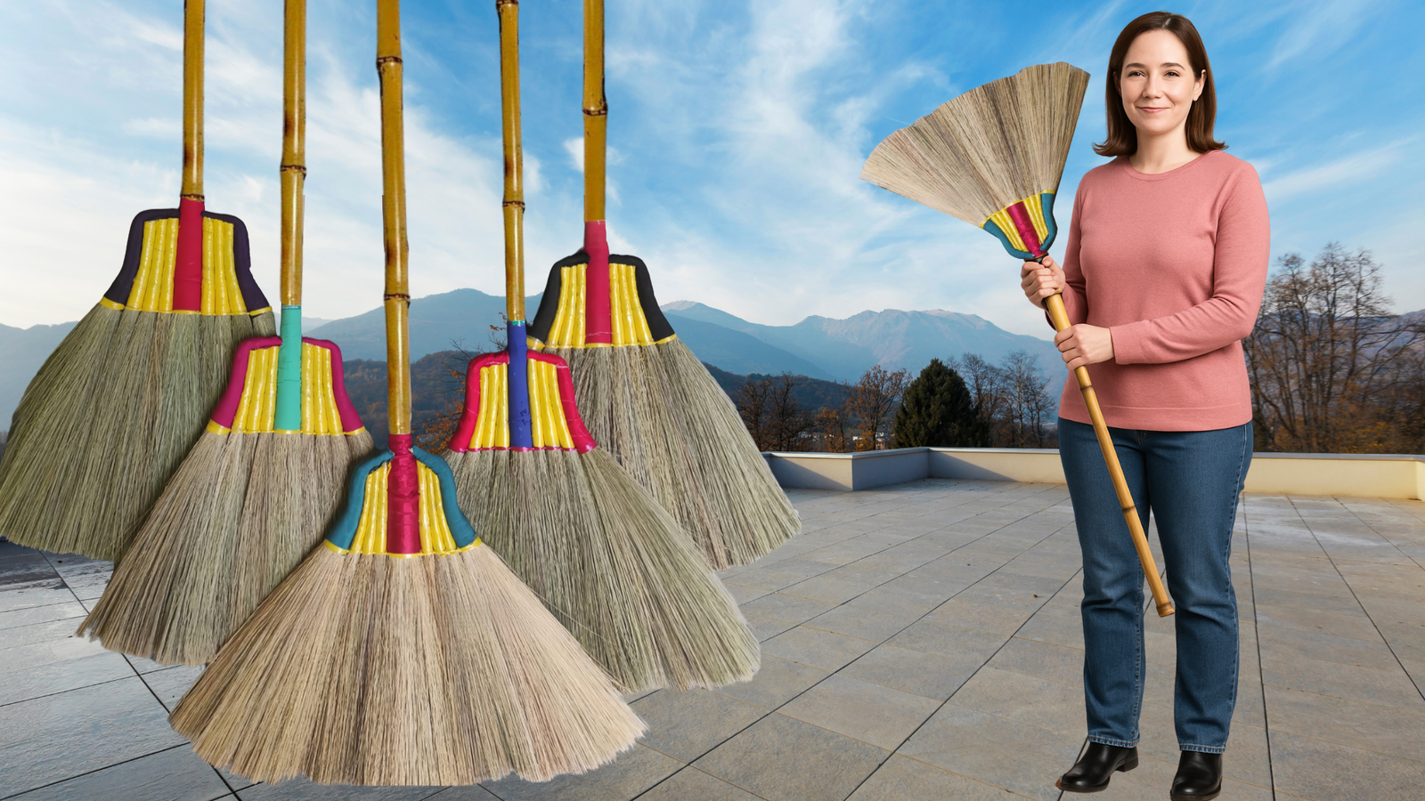 Natural Handmade Broom