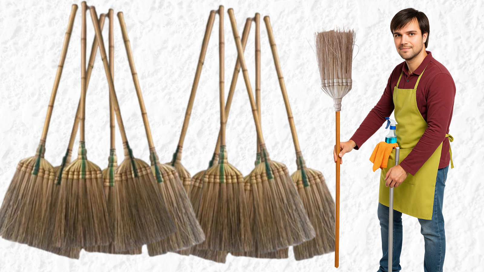 Handcrafted Broom from Natural Materials