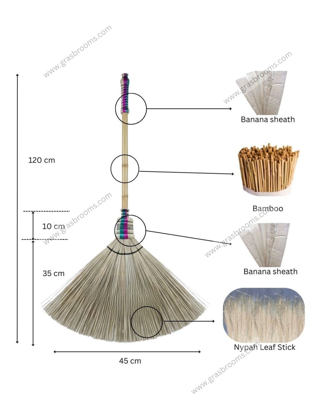 Coconut Broom Stick Supplier
